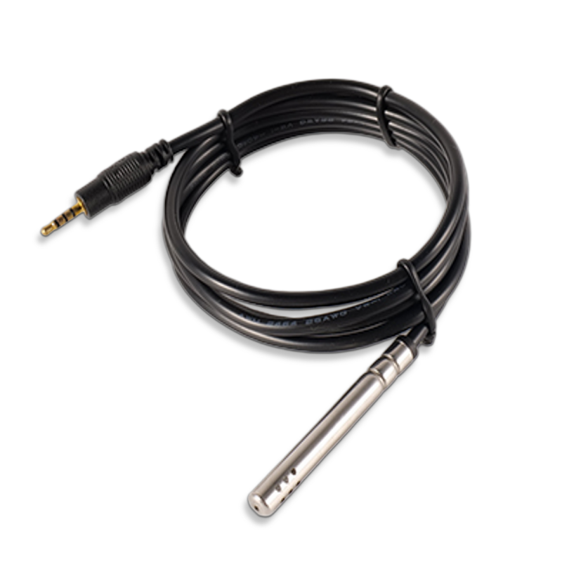 SHTC3 Sensor de temperatura e humidade com sonda «SS304» e conector «3.5» mm