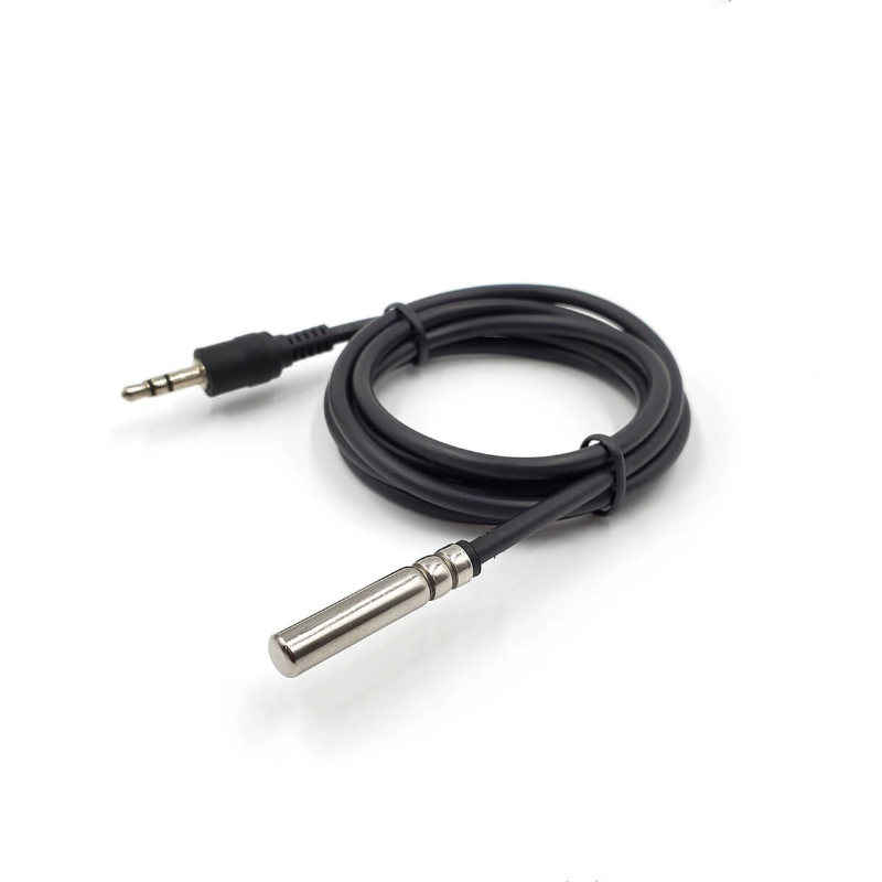 DS18B20 Sonda de temperatura digital OD6×30mm com conector de 3.5mm