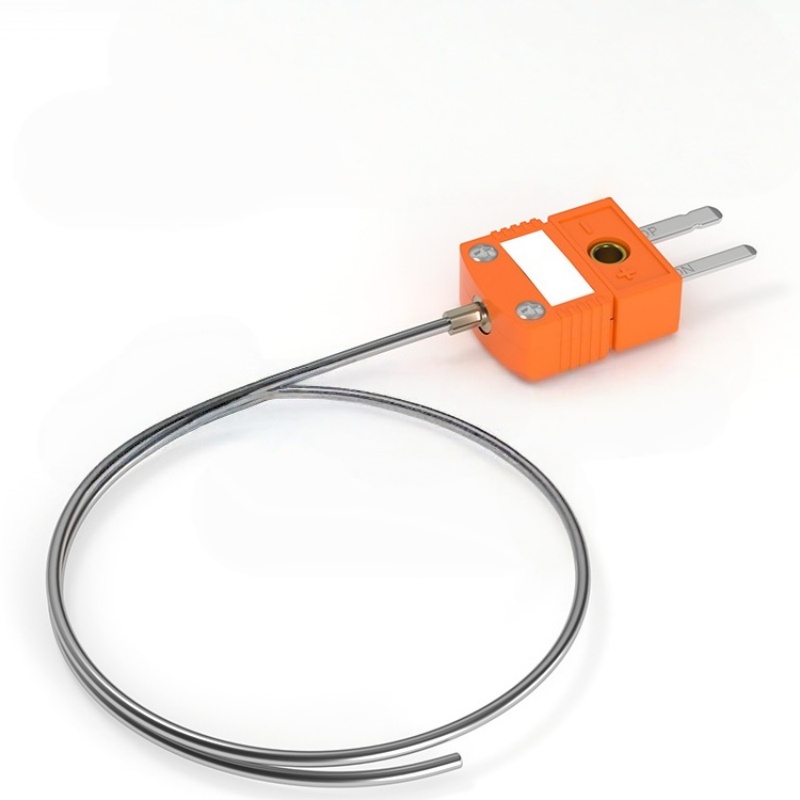 Termopar tipo N MI com mini-ficha e sonda de agulha flexível