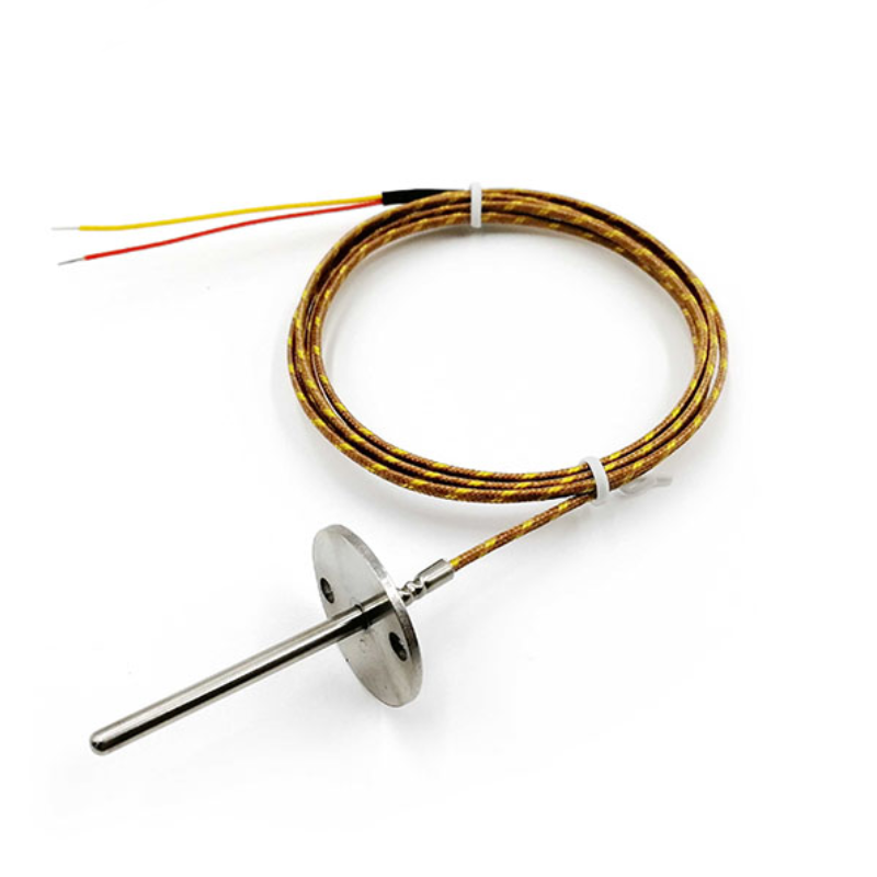 Sonda termopar tipo K com cabo de fibra de vidro resistente ao calor
