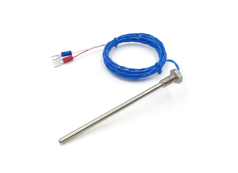 Sensor de temperatura com termopar tipo K em aço inoxidável com rosca «M8»