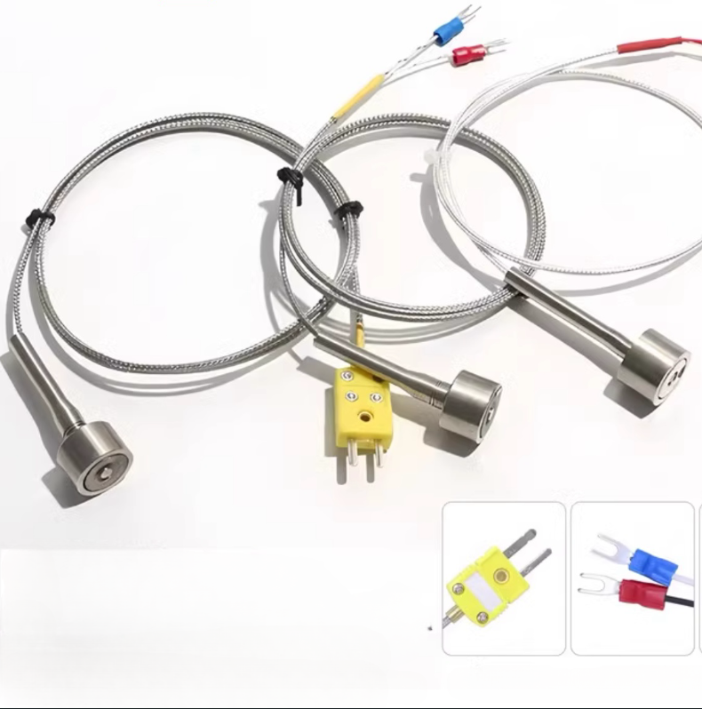 Sensor de termopar tipo K com base magnética