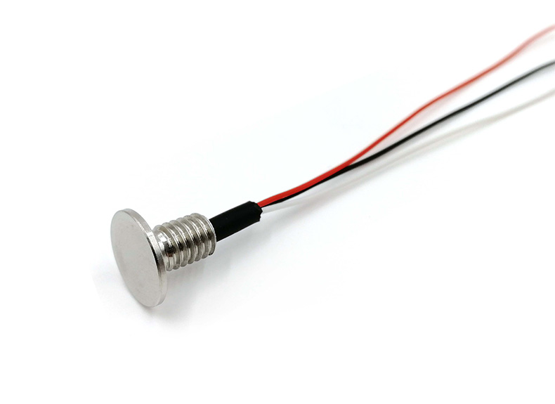 Sensor de temperatura RTD PT100/PT1000 — 3 fios, Montagem roscada M6