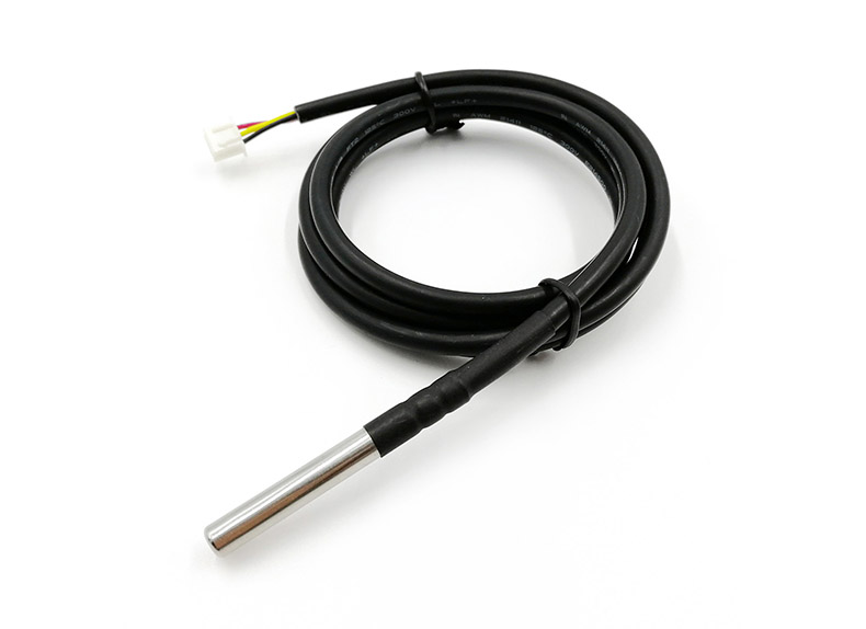Sensor digital de temperatura DS18B20 — Sonda de aço inoxidável, Conector XH-3Y