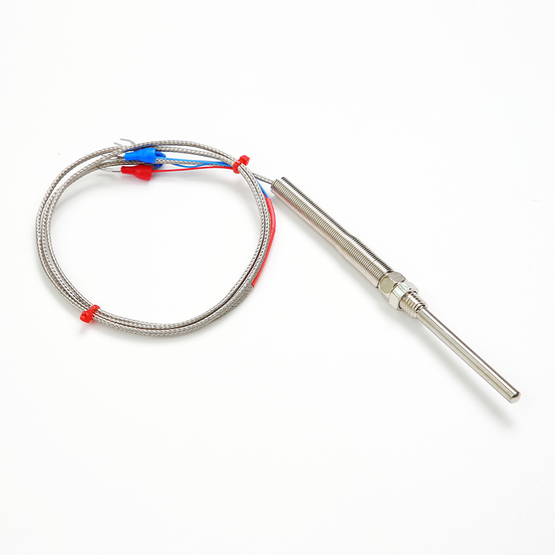 Sensor de temperatura RTD PT100 — 3 fios, Invólucro roscado, Utilização industrial