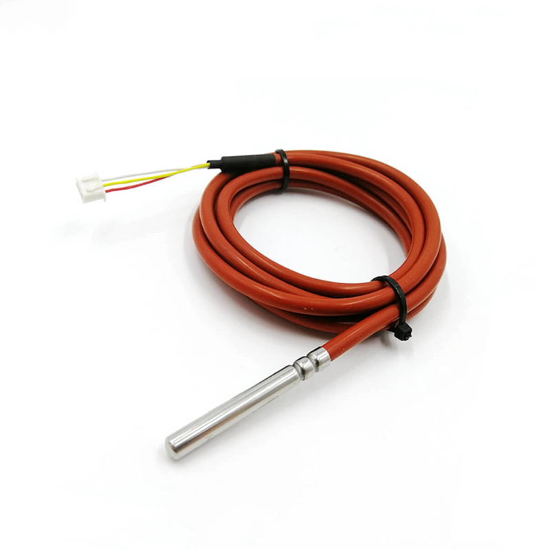 Sensor digital de temperatura DS18B20 — Sonda de aço inoxidável, Conector XH-3Y