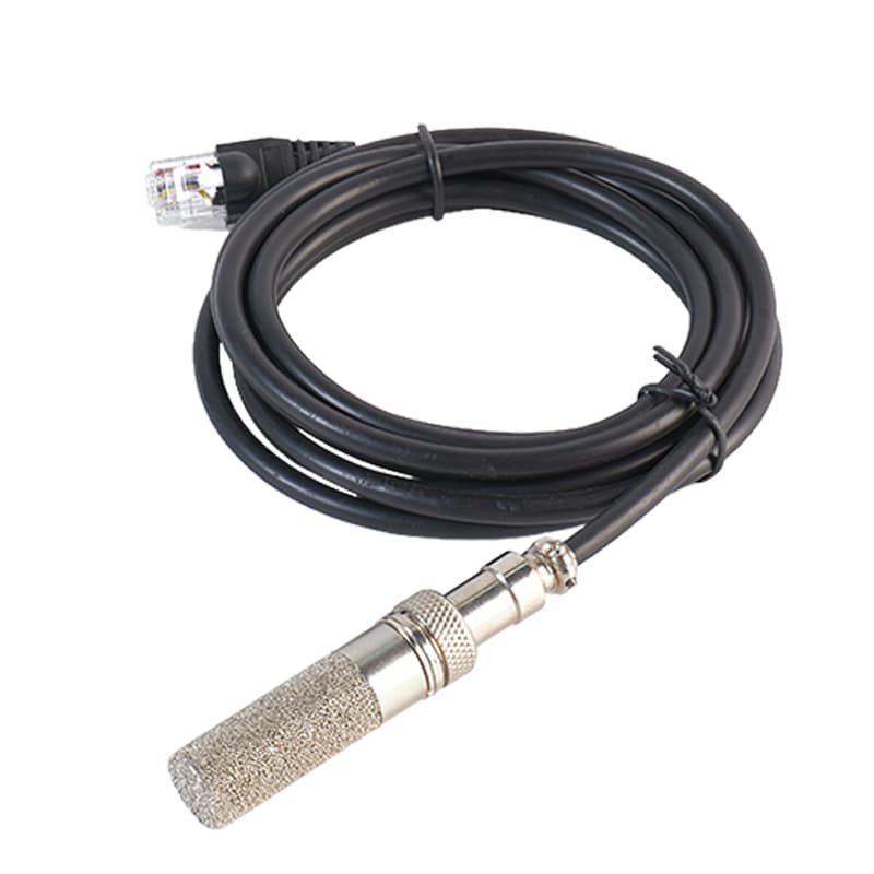 Sensor de temperatura e humidade SHT31 — Filtro sinterizado, Conector RJ45