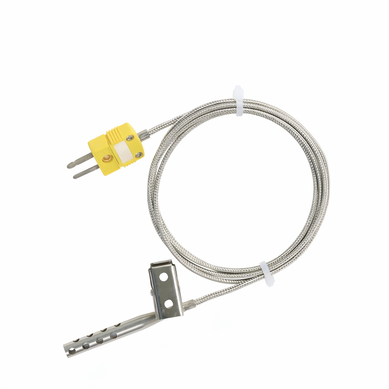 Sonda de termopar tipo K com clipe de fixação para fornos e refrigeração