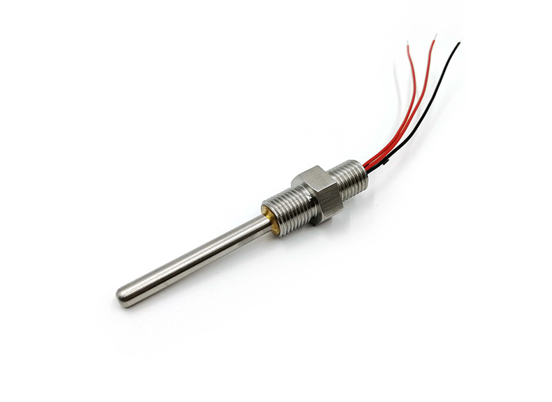 Sensor de temperatura industrial de rosca PT1000 com rosca de M8