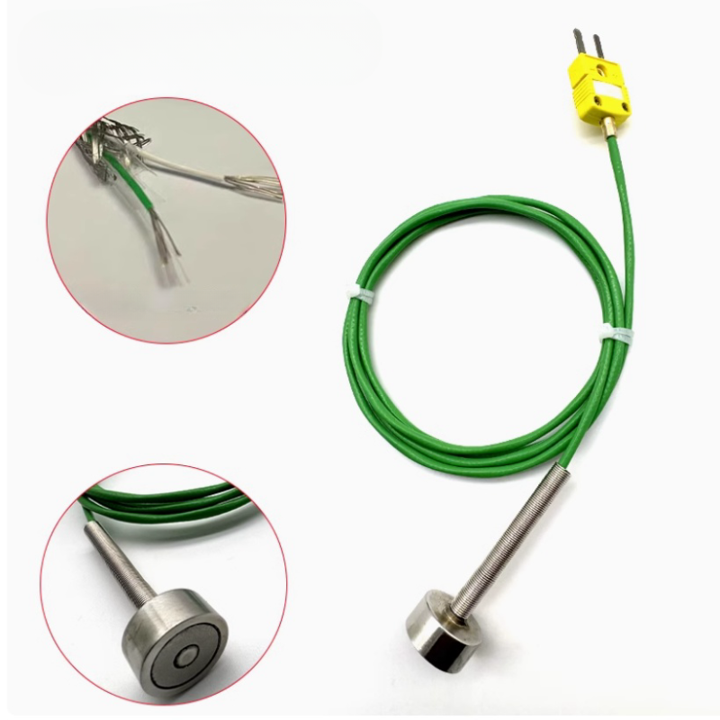 Sensor de termopar tipo K com base magnética