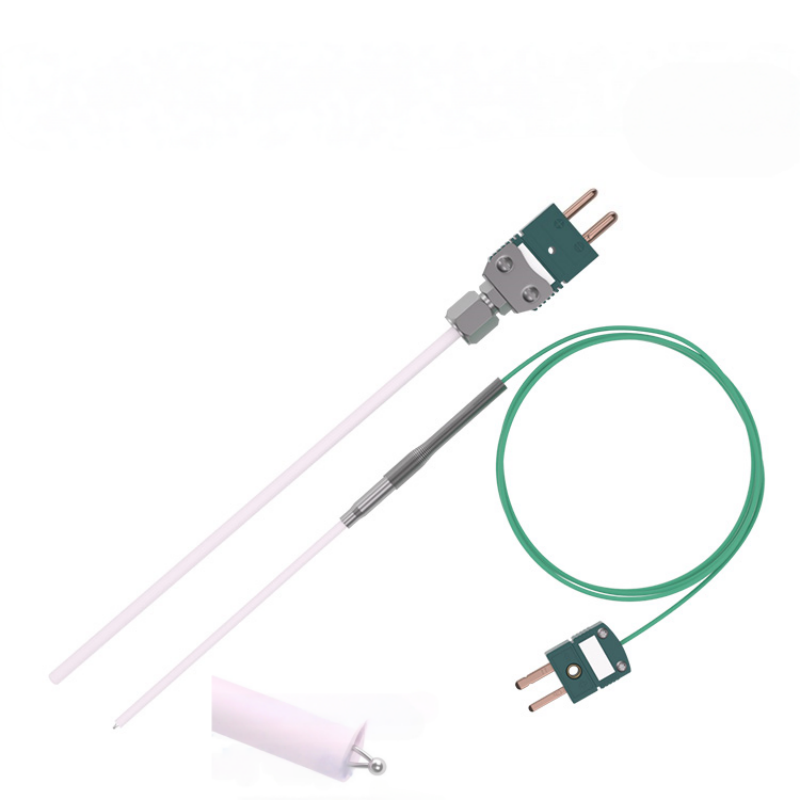 Termopar de platina-ródio tipo R/S com tubo de proteção de alumina