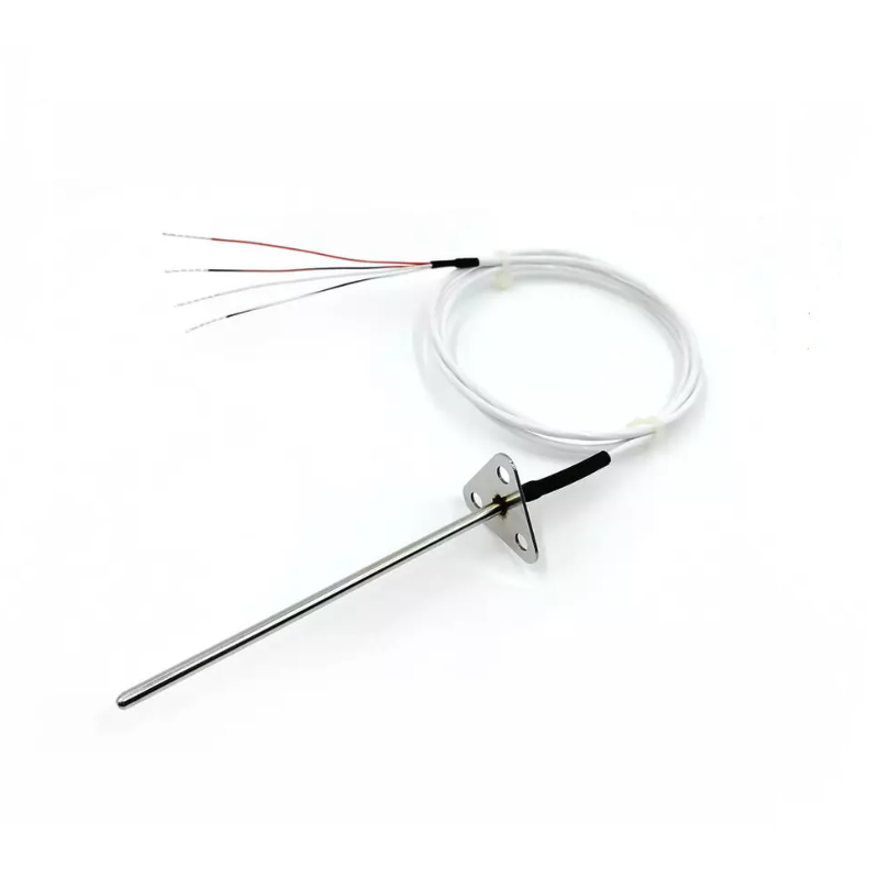 Sensor de temperatura RTD PT100 — 4 fios, Montagem por flange